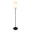 Lampadaire en verre blanc - Karsten