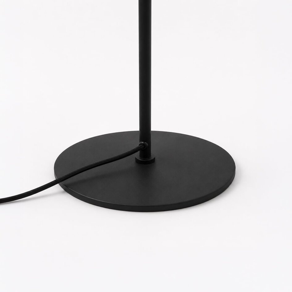 Lampadaire en verre blanc - Karsten