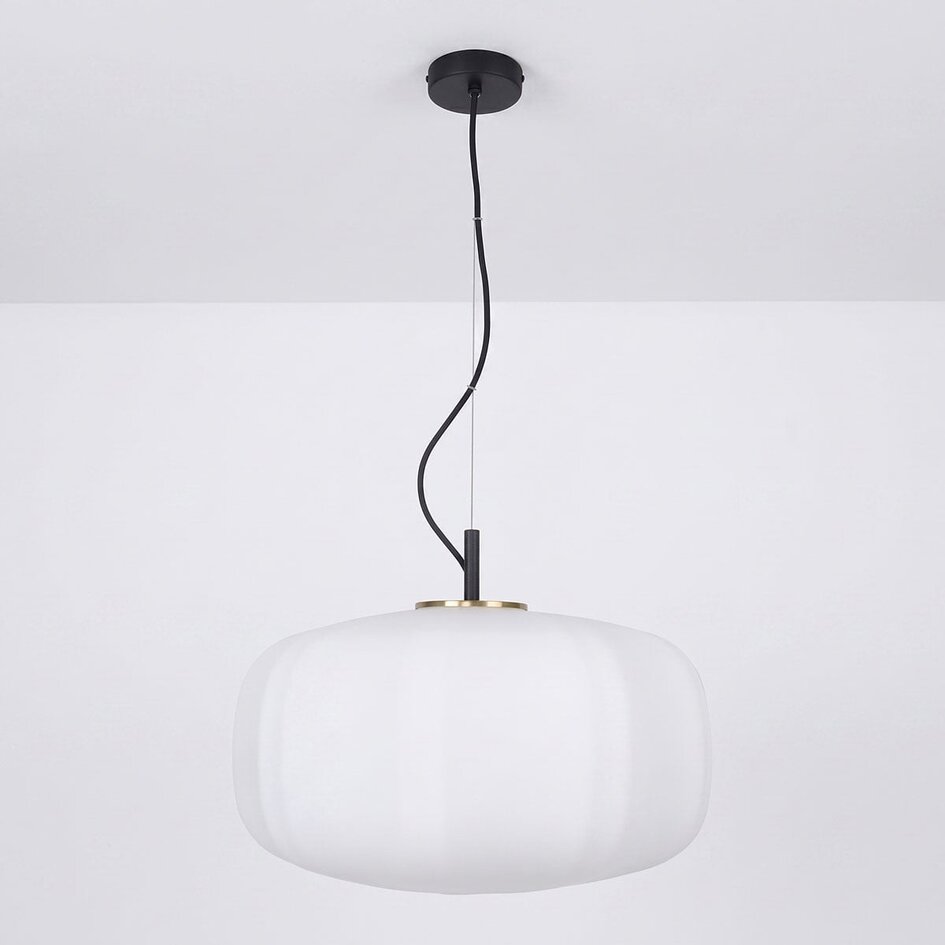 Suspension en verre blanc - Kozma