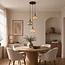 Hanglamp 3-lichts met verschillende kleuren glas - Loiza
