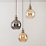 Hanglamp 3-lichts met verschillende kleuren glas - Loiza