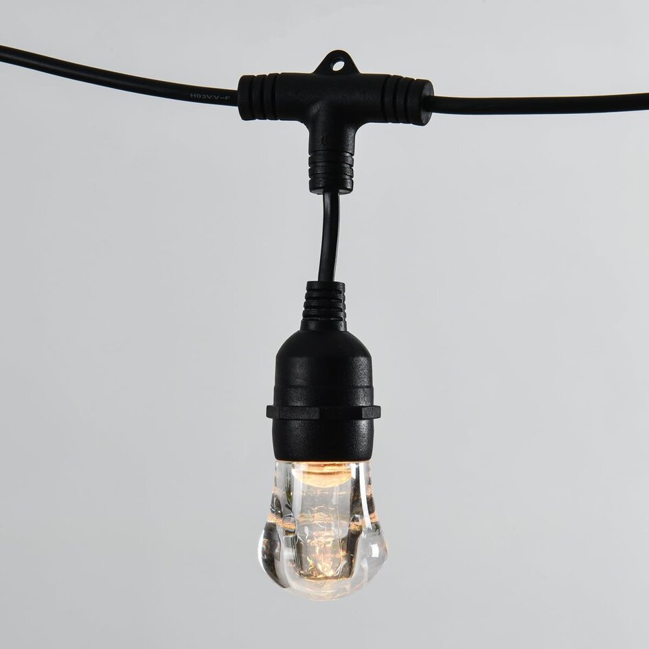Slim RGBW lichtsnoer met 15 hangende fittingen & TUYA wifi - 15 meter