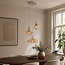 Suspension 3 lumières Trinidad avec verre ambré - beige