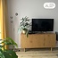 Lampadaire moderne en verre fumé, triple - Campbell
