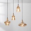 Retro hanglamp Maracas met amber glas - 4-lichts