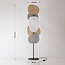 Lampadaire Velore avec abat-jour en lin naturel dans des tons doux et clairs