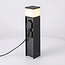 Smart staande buitenlamp met stopcontact en Tuya app Ute – zwart, met diffuser en 2 stopcontacten