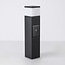 Smart staande buitenlamp met stopcontact en Tuya app Ute – zwart, met diffuser en 2 stopcontacten