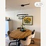 Dimmable design à 3 étapes Nivara avec double anneaux LED en noir