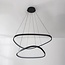 Dimmable design à 3 étapes Nivara avec double anneaux LED en noir