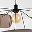 Suspension Zandor en tissu - taupe, gris clair et blanc