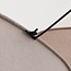 Suspension Zandor en tissu - taupe, gris clair et blanc