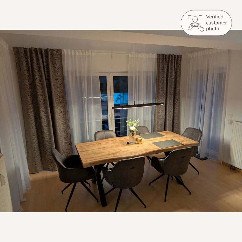 Design hanglamp zwart met 3-staps dimmer - Liana