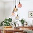 Hanglamp 4-lichts met gekleurd glas - Liya
