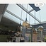 Zwarte hanglamp Loic met amber glas, 6-lichts