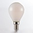 E14 dimbare LED lamp met melkwit glas 4,5W 2700K