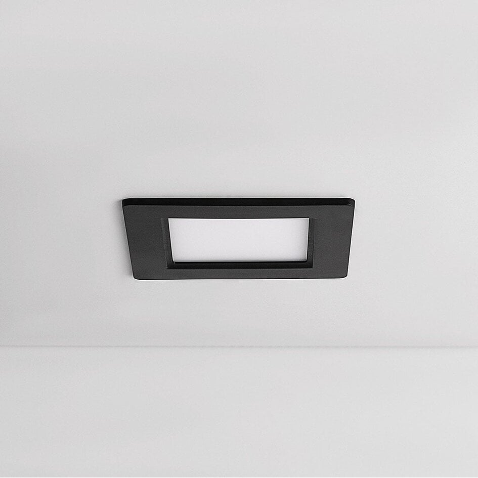 Spot encastrable LED carré 6W à température de couleur réglable - 120 x 120 mm noir
