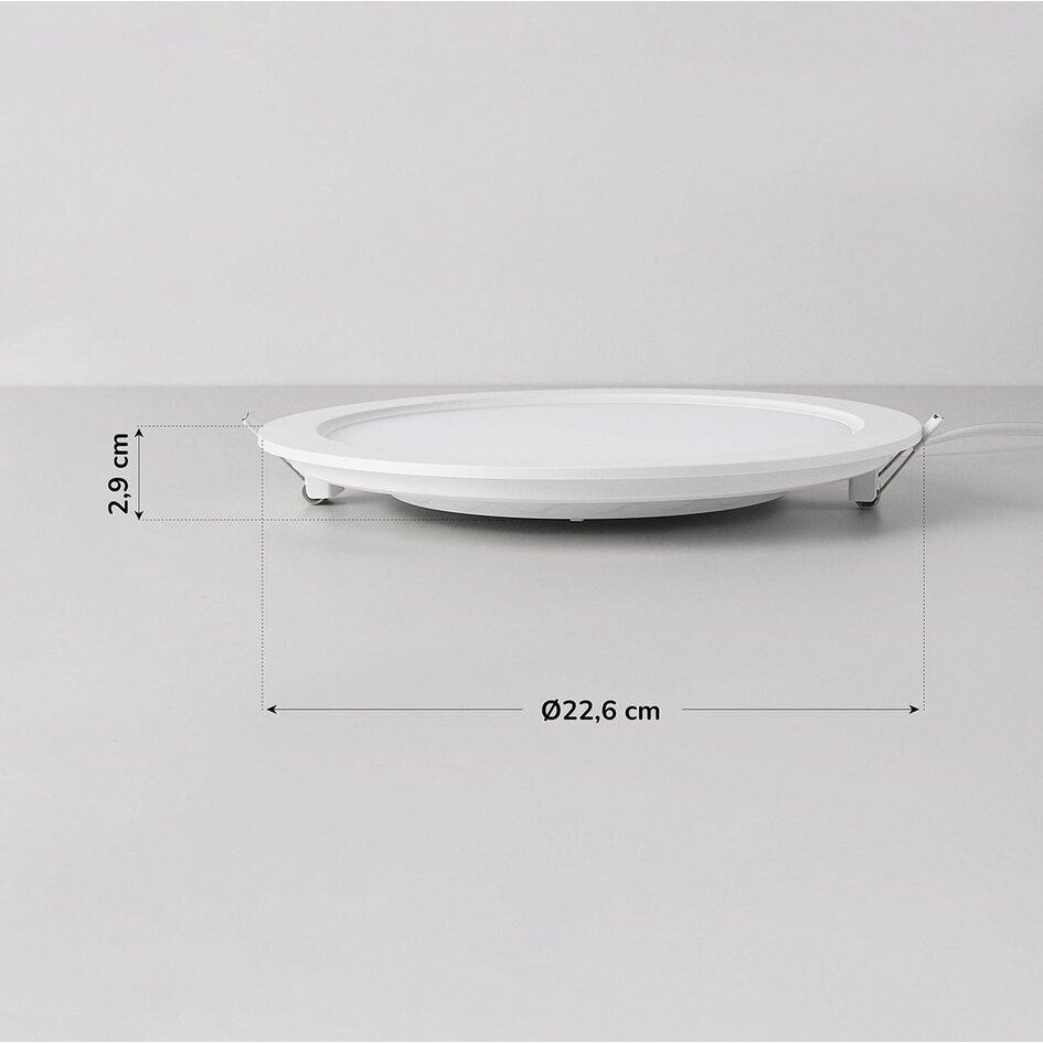 Spot circulaire à LED 18W avec CCT 3000K/4000K/6500K - Ø225mm
