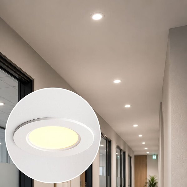 Spot circulaire à LED 6W avec CCT 3000K/4000K/6500K - Ø120mm