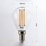 Ampoule LED E14 à filament dimmable Ø45 mm en verre transparent 4,5 W 2700 K