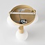 Plafonnier 3 lumières Orlando - beige avec verre blanc laiteux