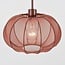 Verstelbare wandlamp Flera - ronde terra roze stoffen kap