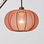 Verstelbare wandlamp Flera - ronde terra roze stoffen kap