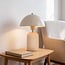 Lampe de table Celestine à pied en céramique à effet calcaire