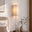 Wandlamp Vlora met linnen kap - gebroken wit