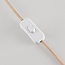 Wandlamp Vlora met linnen kap - gebroken wit