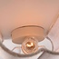 Wandlamp Vlora met linnen kap - gebroken wit
