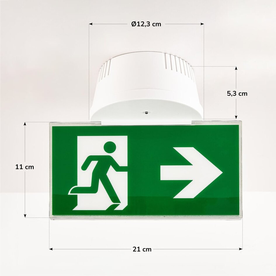 In- en opbouw noodverlichting LXL-MM