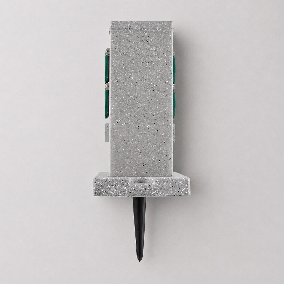Prise extérieure Smart Wifi 4 voies IP44 - aspect pierre