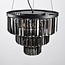 Luxe zwarte hanglamp - Kristal