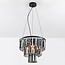 Luxe zwarte hanglamp - Kristal