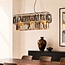 Suspension luxueuse à 3 lumières Kristo avec verre cristal fumé
