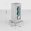 2-voudig buitenstopcontact IP44 met timer - steenlook