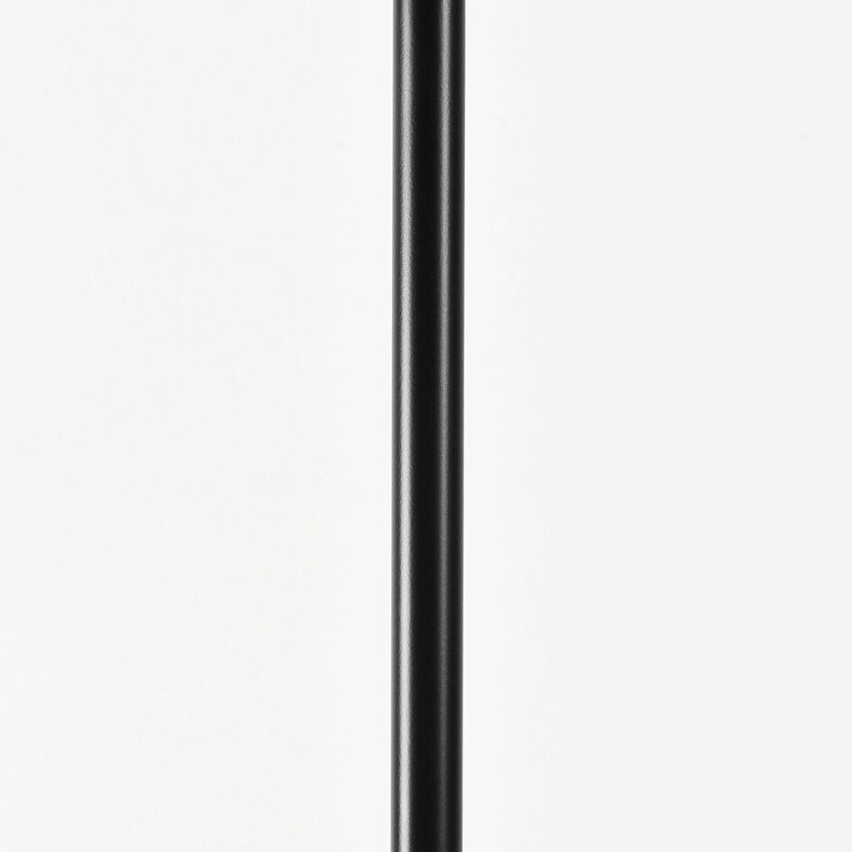 Lampadaire Piedi noir avec verre ambré