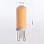 Spot LED G9 dimmable, verre dépoli, 2700K, 4,2W