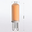 Spot LED G9 dimmable, verre blanc laiteux, 2700K, 2,2W