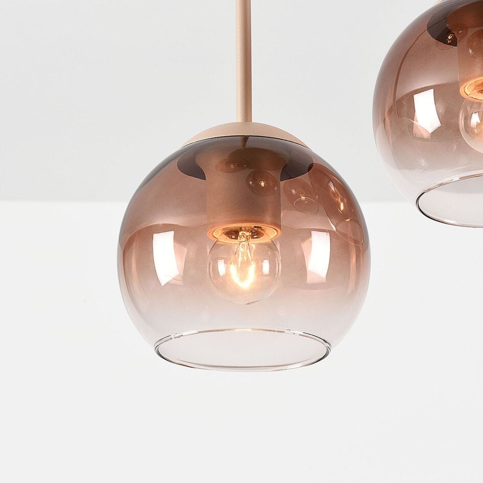 Plafonnier Carat avec verre ombré - beige