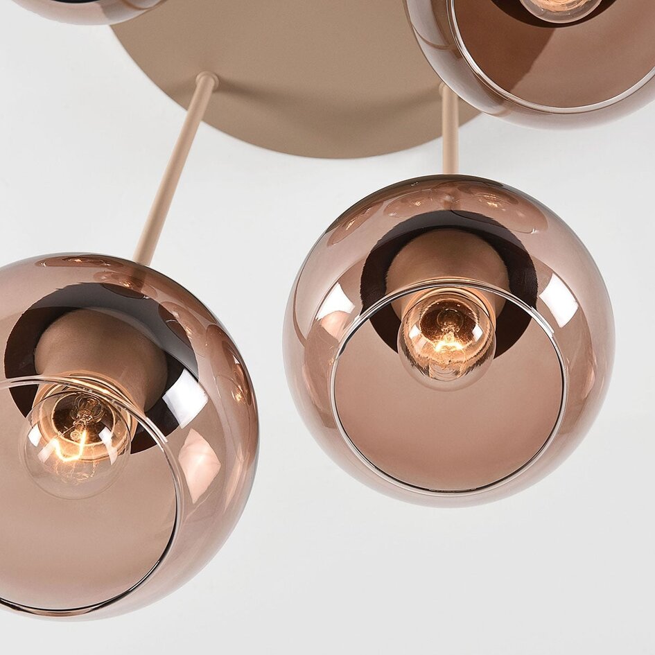 Plafonnier Carat avec verre ombré - beige