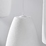 Lampe suspendue moderne Wabi Sabi à 3 lumières avec effet pierre blanc - Kage