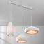 Moderne hanglamp wit in Wabi Sabi stijl, 3-lichts - Kaze