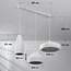 Moderne hanglamp wit in Wabi Sabi stijl, 3-lichts - Kaze