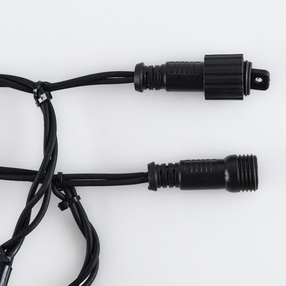 Guirlandes stalactite connectables | à partir de 3 mètres | 114 LEDs | blanc chaud | caoutchouc