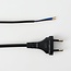 Câble de connexion avec fiche euro noire, 2 mètres - 2 x 0,75 mm