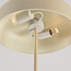 Lampadaire Arlie avec pied aspect travertin - beige