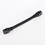 Aftakconnector voor prikkabels - zwart