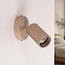 Wandspot Blaze met geribbelde spot - zandbeige